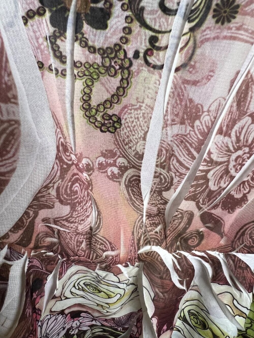 Design Works Floral Sheer Top - Picture 5 of 8